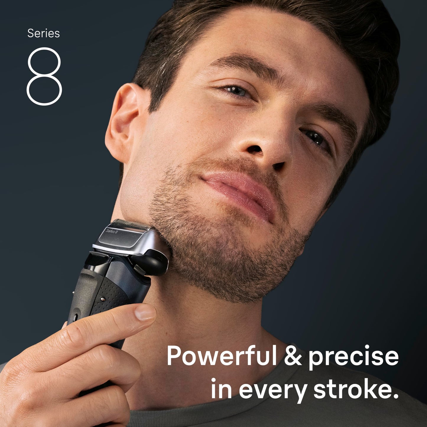 Braun Series 8 Electric Shaver for Men, Wet & Dry Foil Razor, 5-in-1 SmartCare Clean & Charge Center, Built-in Precision ProTrimmer, Travel Case, Dark Blue 8560cc