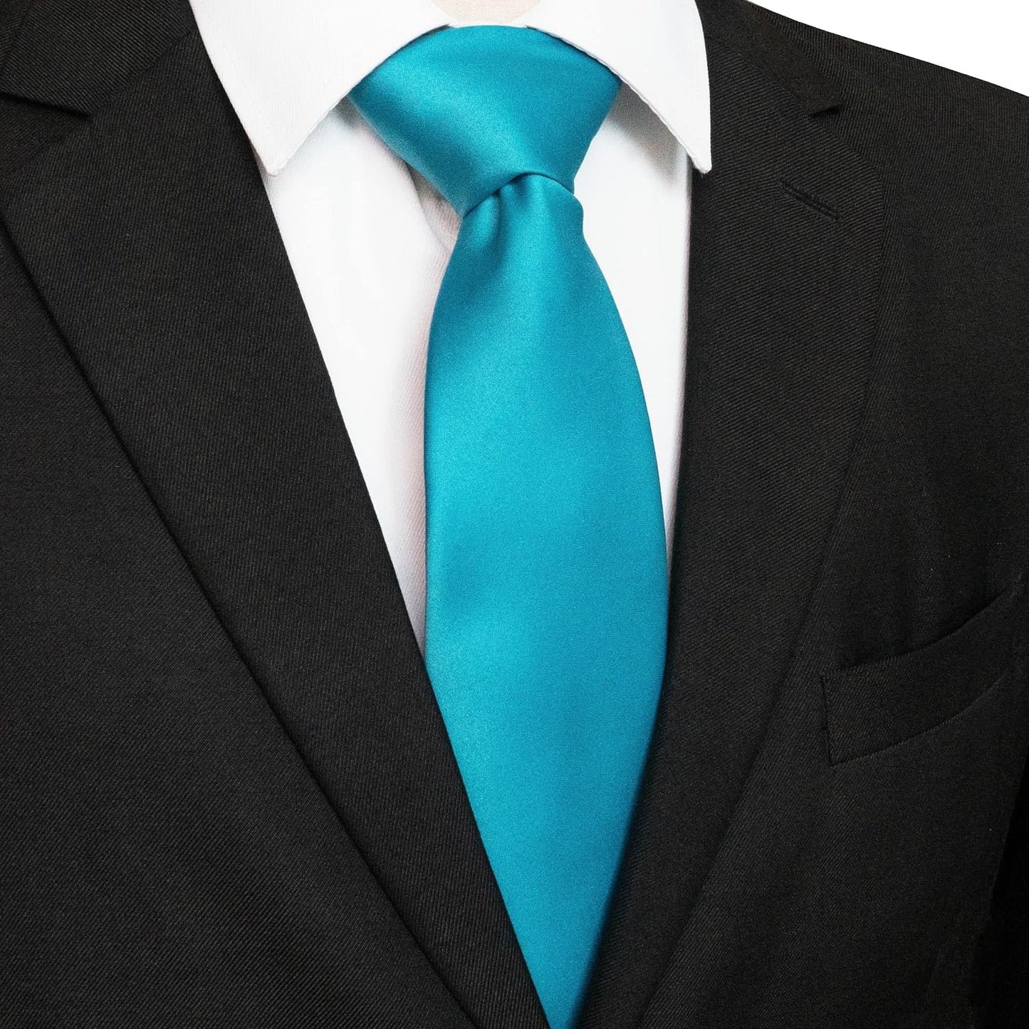 Solid Color Tie for Men - Business & Wedding Necktie | Elegant Design