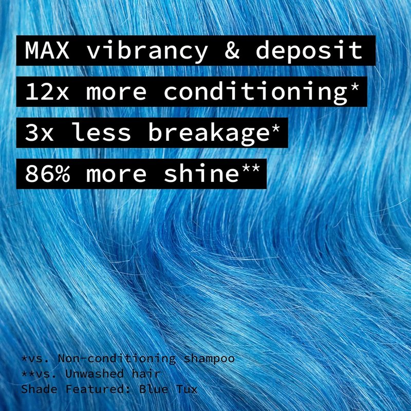 Pulp Riot Semi-Permanent Hair Color - Blue Tux | Light Blue with Violet Undertones, Vegan, 4oz Tube