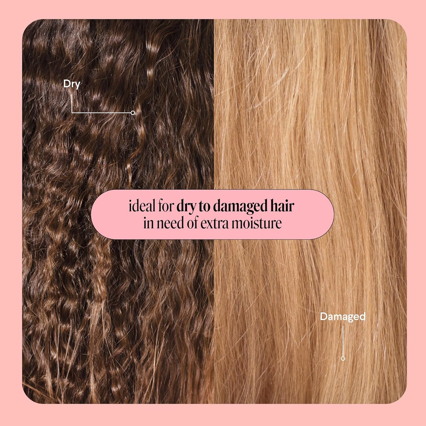 Deep Moisture Hair Mask | Keratin, Argan Oil & Shea Butter for Dry, Damaged Hair - 250 mL Dual Pack