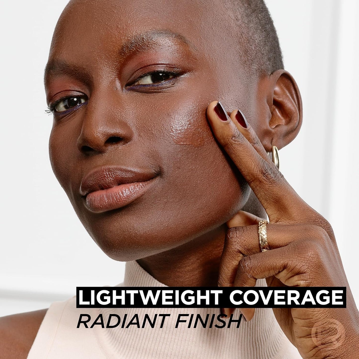 L'Oreal Paris True Match Nude Hyaluronic Tinted Serum Foundation - 1% Hyaluronic Acid, Cool Deep 7.5-8.5, 1 fl. oz.