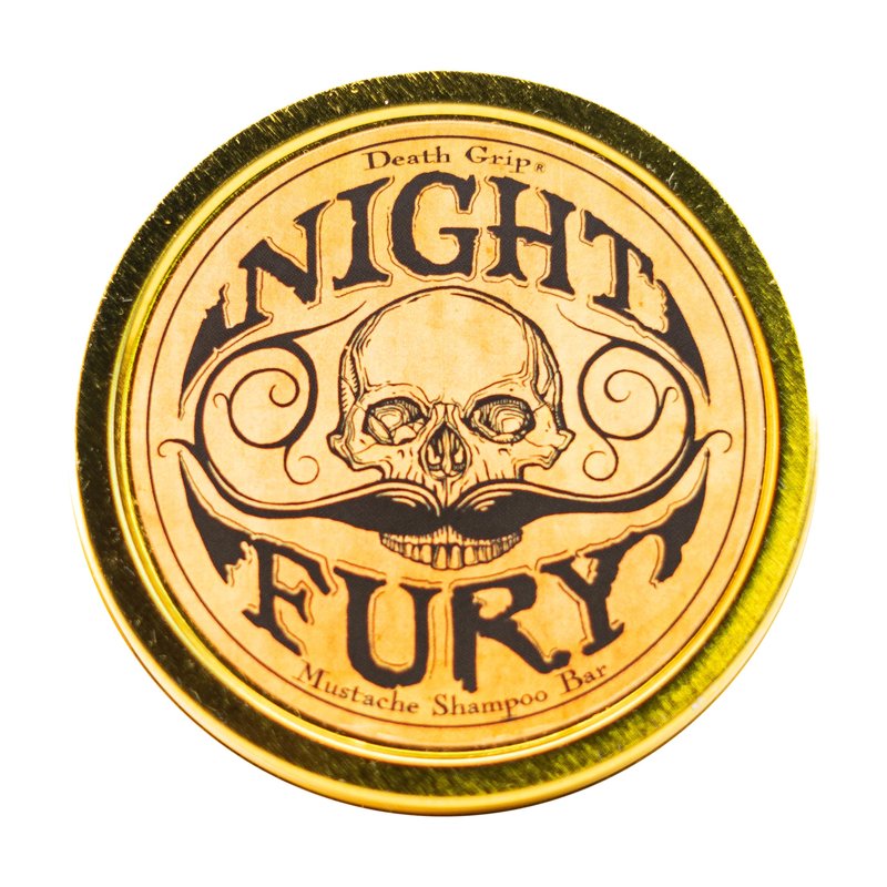 Beard & Mustache Wash 4oz Shampoo Bar Night Fury | Natural Beard Care | Men's Face Wash | Goat’s Milk Shampoo Bar