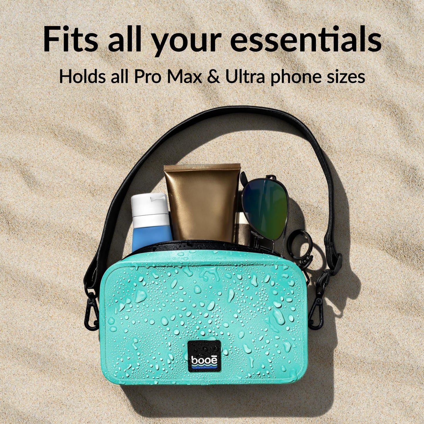 Booe Waterproof Belt Bag – 100% Waterproof Fanny Pack for Women & Men - IP67 Submersible - Floating Dry Bag for Phone - Crossbody & Waist Pack - Beach, Swimming, Travel