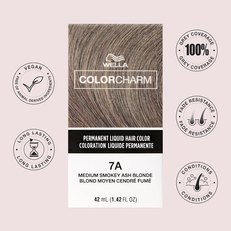 WELLA Color Charm Permanent Hair Color - Ash Blonde for Gray Coverage