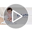ZIGJOY Pink Bunny Security Blanket for Baby Girls - 4-in-1 Sensory Lovey