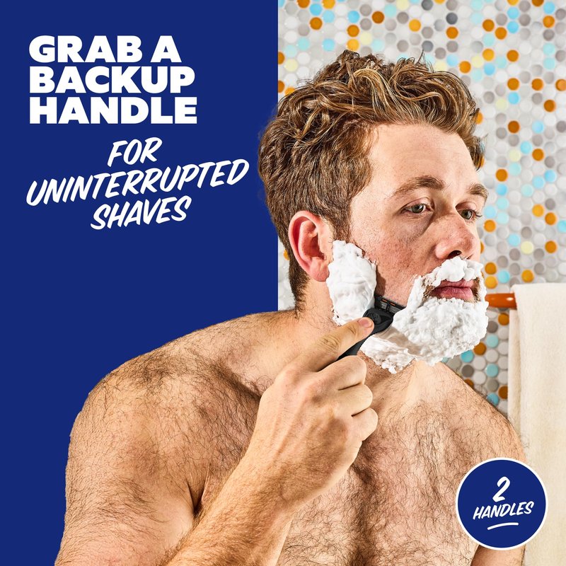 Dollar Shave Club | Razor Handle (2 Pack) Black | Replacement Razor Blade Handles | Not Compatible with Other Razor Brands