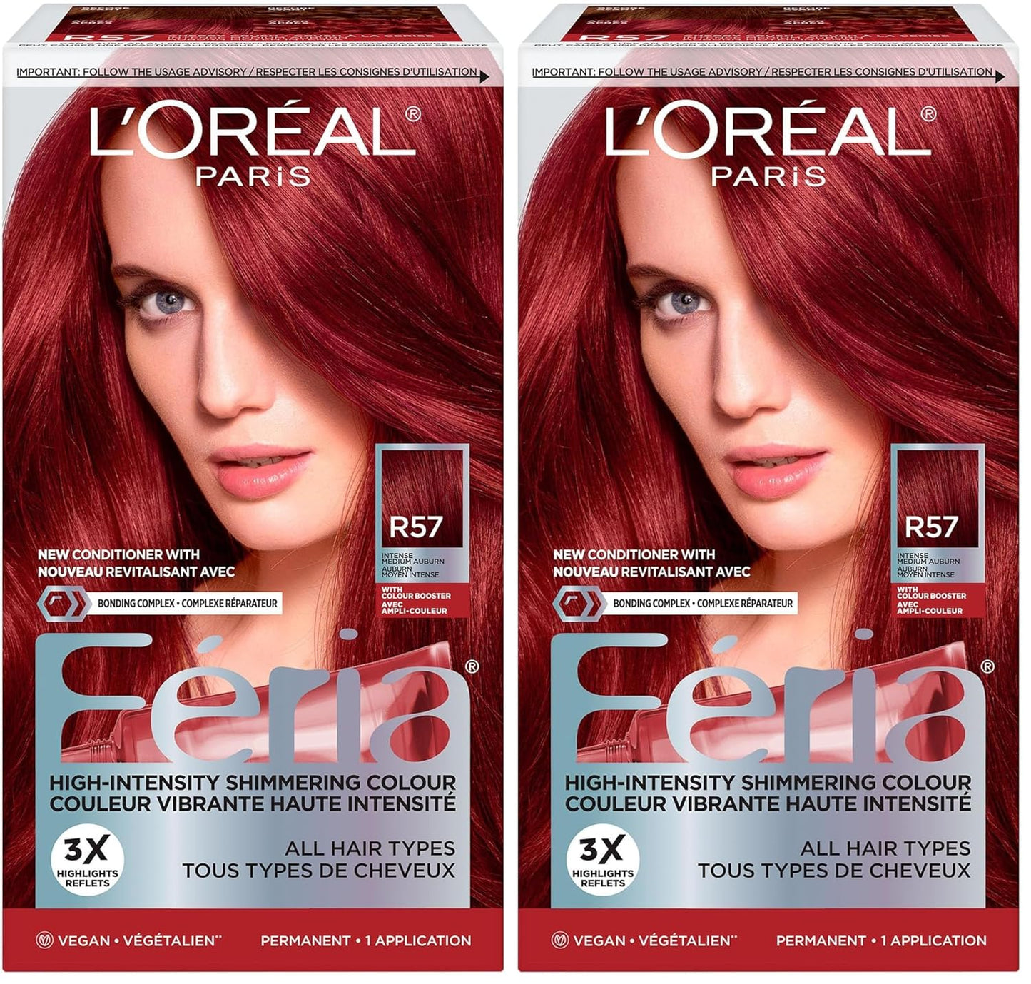 L’Oreal Paris Feria Hair Color - High Intensity Jet Black Dye for 3X Highlights | 1 Kit