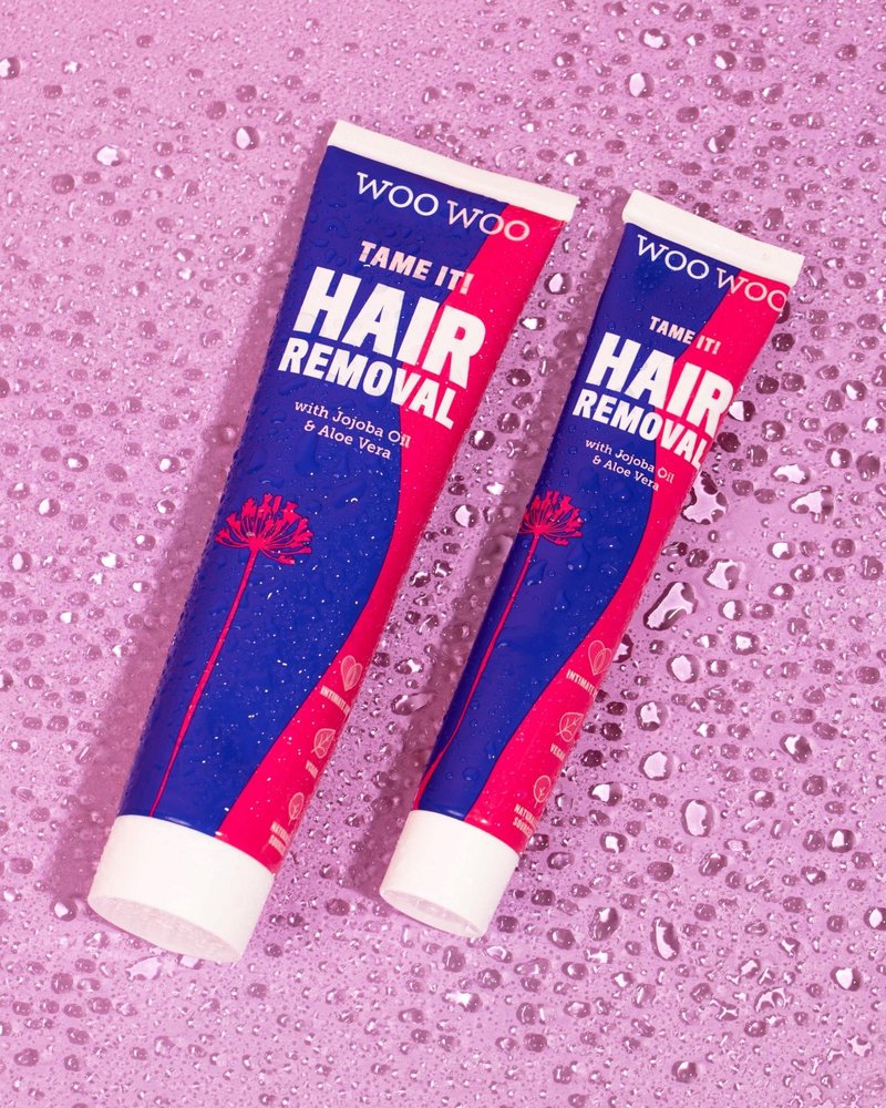 WooWoo Tame It! Vegan Intimate Hair Removal Cream 100 ml (Pack of 2)