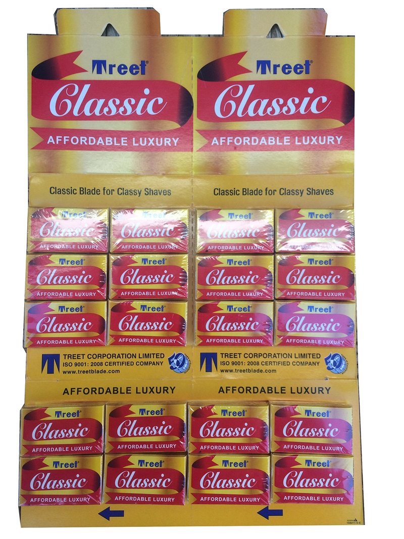 Treet Classic Double Edge Safety Razor Blades, 200 blades (20x10)