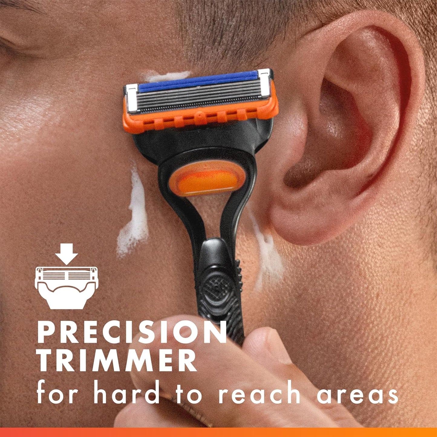Gillette Fusion5 Razor for Men - 5-Blade Shaving System with 1 Handle & 3 Refills