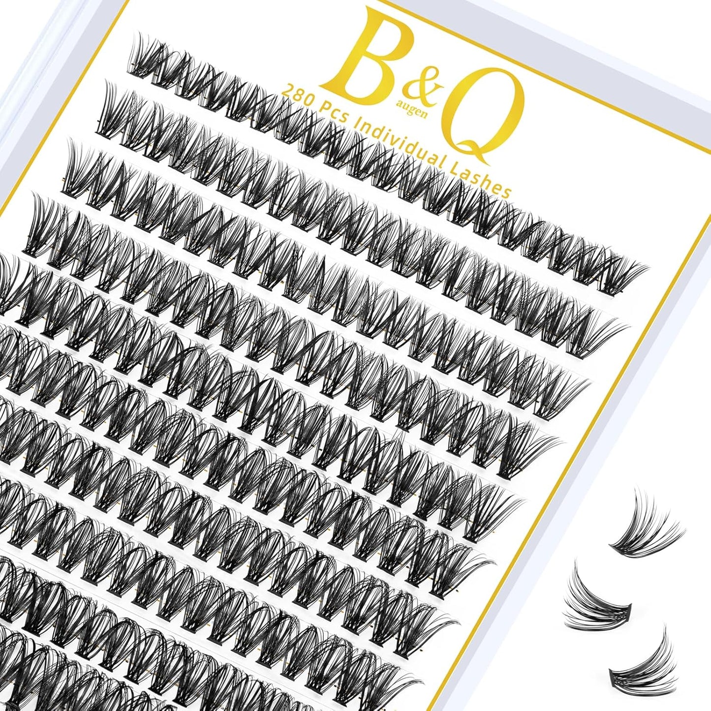 Lash Clusters 280PCS - Natural Wispy Eyelash Extensions 9-16mm | Soft Thin Band for DIY Comfort