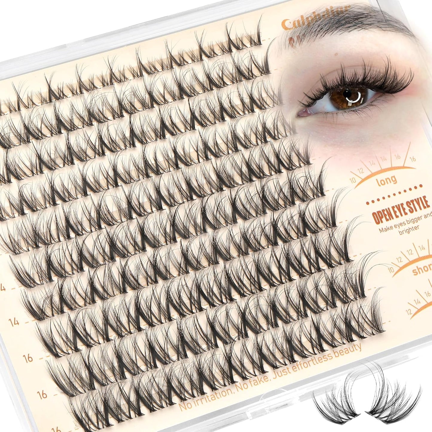Spider Lash Clusters - DD Curl Eyelash Extensions for Natural Look | Fluffy & Wispy 10-16MM