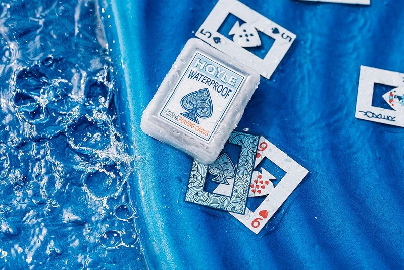 Waterproof Playing Cards - Clear Plastic Deck for Outdoor Games | Camping, Beach, Pool & Travel (1 Deck)
