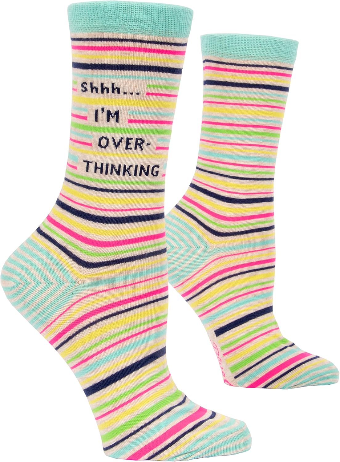 Funny Novelty Crew Socks for Women - Blue Q Sayings | Comfortable & Quirky Design