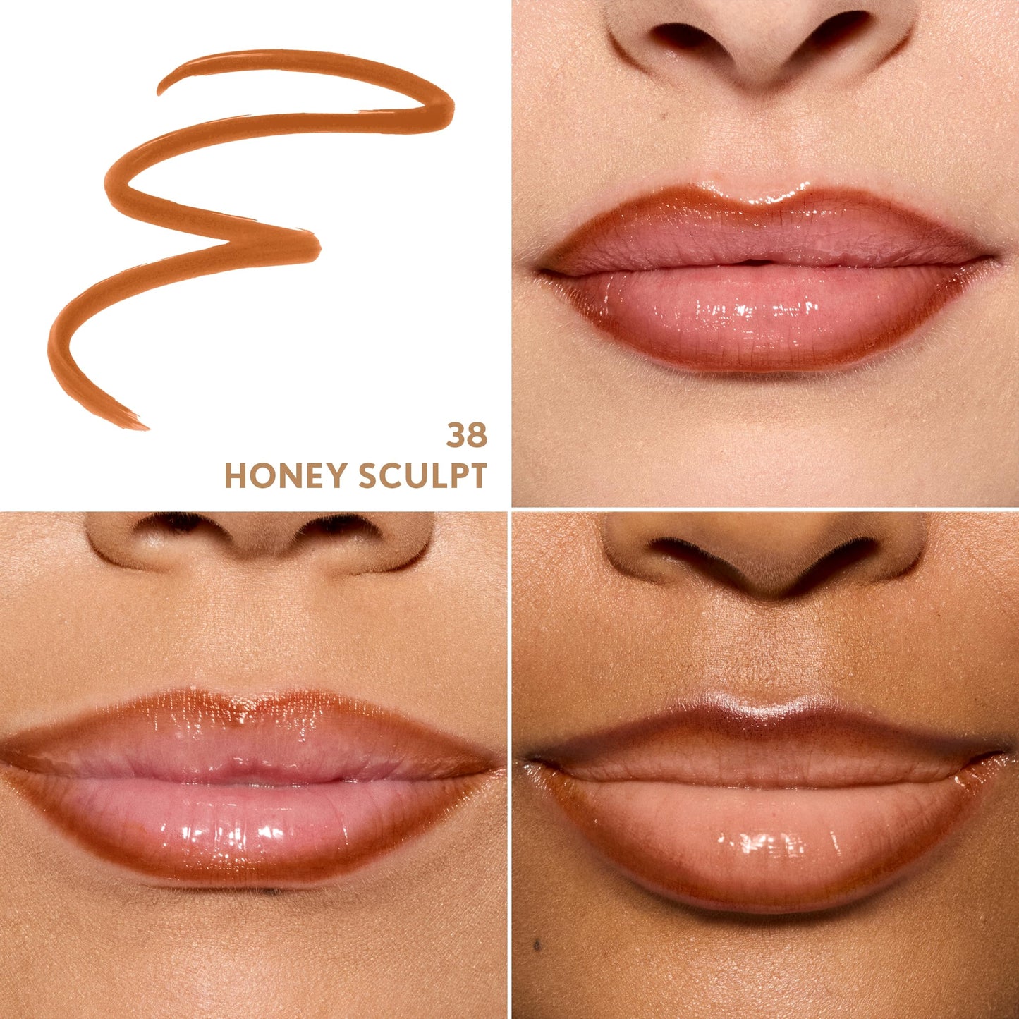 Covergirl Outlast Lipstain, 38 Honey Sculpt, Smooth Application, Precise Pen-Like Tip, Transfer-Proof, Satin Stained Finish, Vegan Formula, 0.06oz