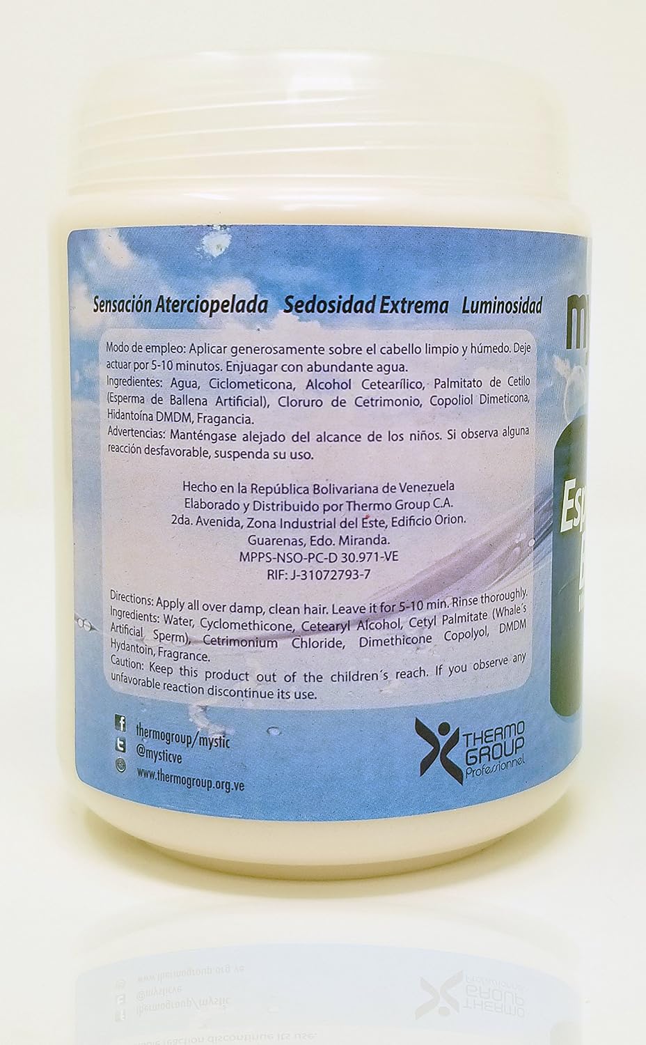 Kleravitex Whale Sperm Hair Mask - Nourishing Treatment for Damaged Hair | 35 Oz Deep Conditioning for Shine & Smoothness