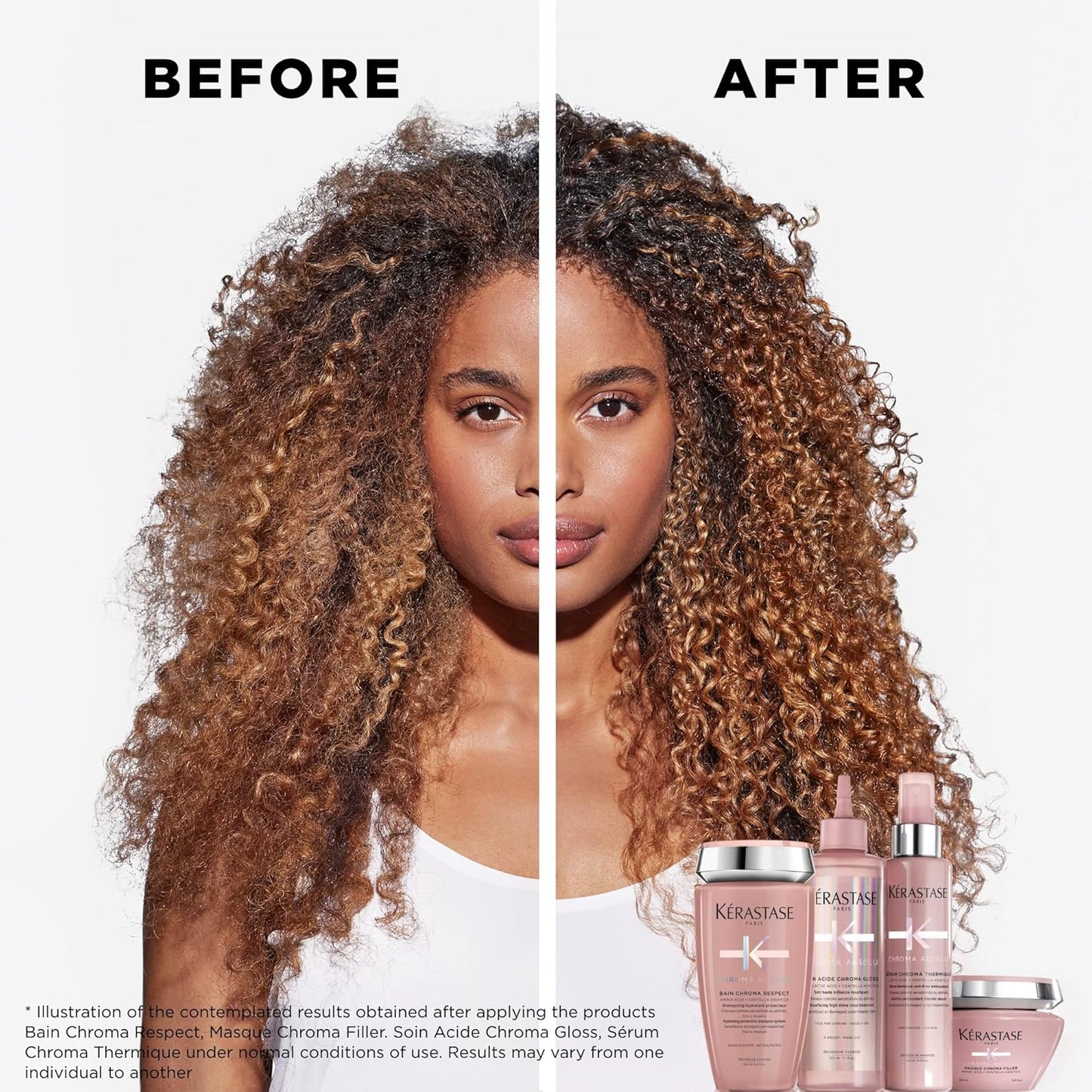 Kerastase Chroma Absolu Hair Mask - Anti-Porosity Treatment for Damaged, Color-Treated Hair | Strengthens & Hydrates with Amino & Lactic Acid