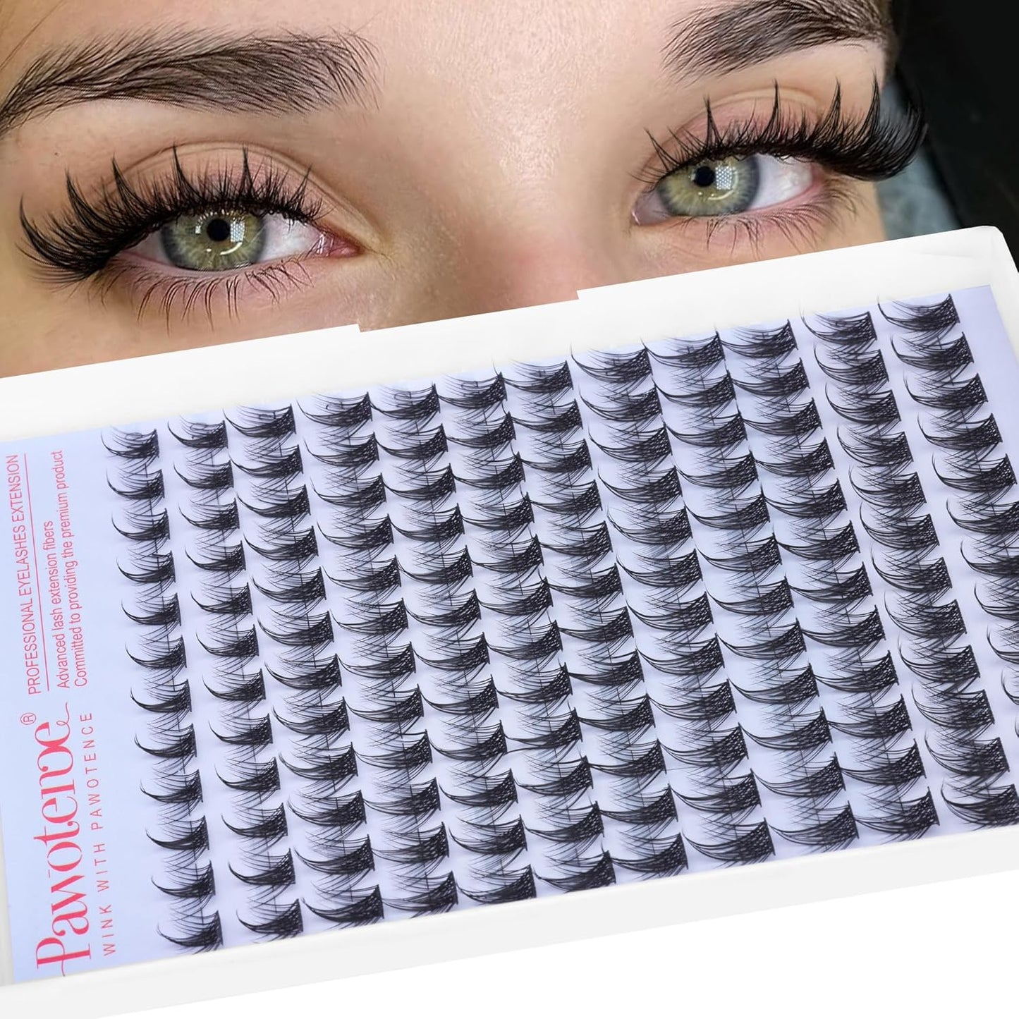 Manga Lash Clusters - 10-18mm Individual Eyelash Extensions | 144pcs Anime False Lashes for DIY Application