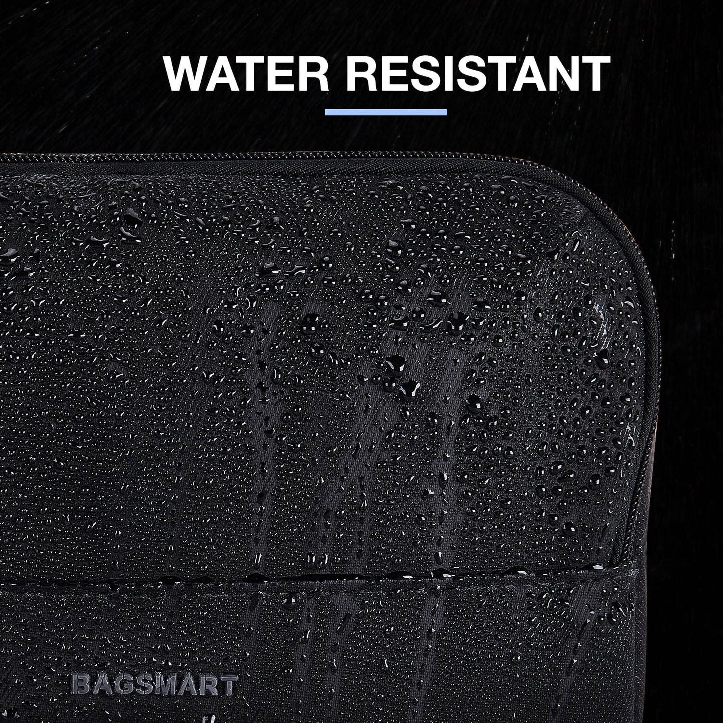 BAGSMART Travel Toiletry Bag - Water-Resistant Dopp Kit for Men | Medium Black Size