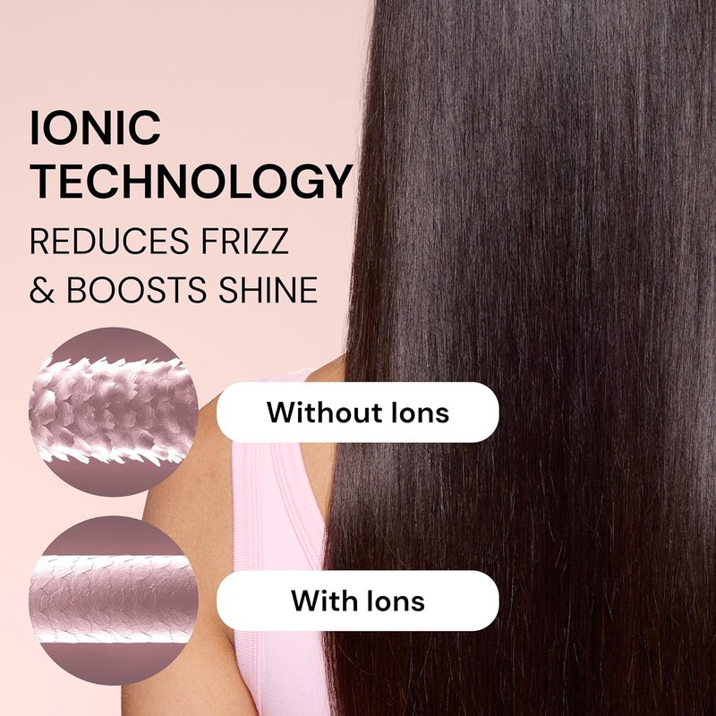 L'ANGE HAIR Ionic Hair Dryer - High Speed, Frizz-Free Styling | Lightweight Brushless Motor, 4 Heat Settings | Blush
