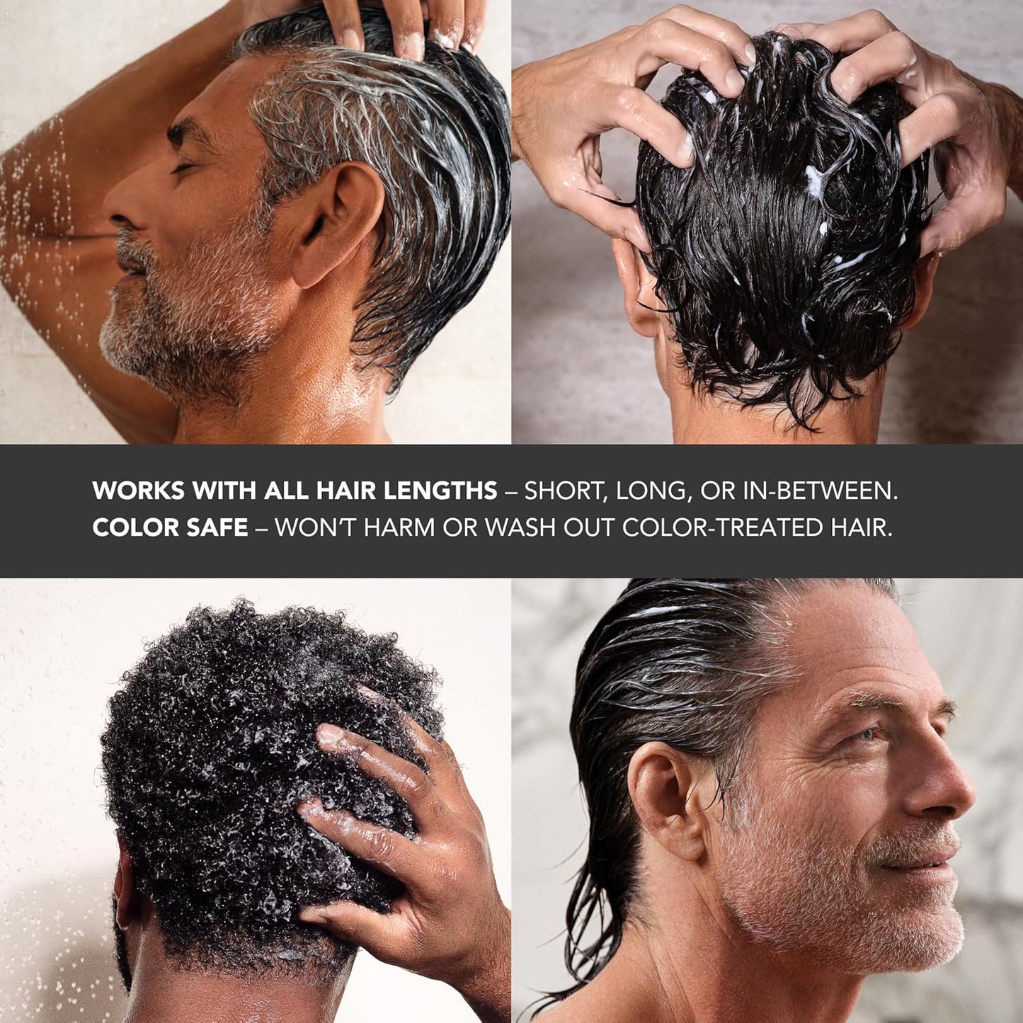 Caldera + Lab Hair Care System | Men’s Bundle for Healthier, Fuller Hair - Sulfate-Free Shampoo, Conditioner & Serum Set