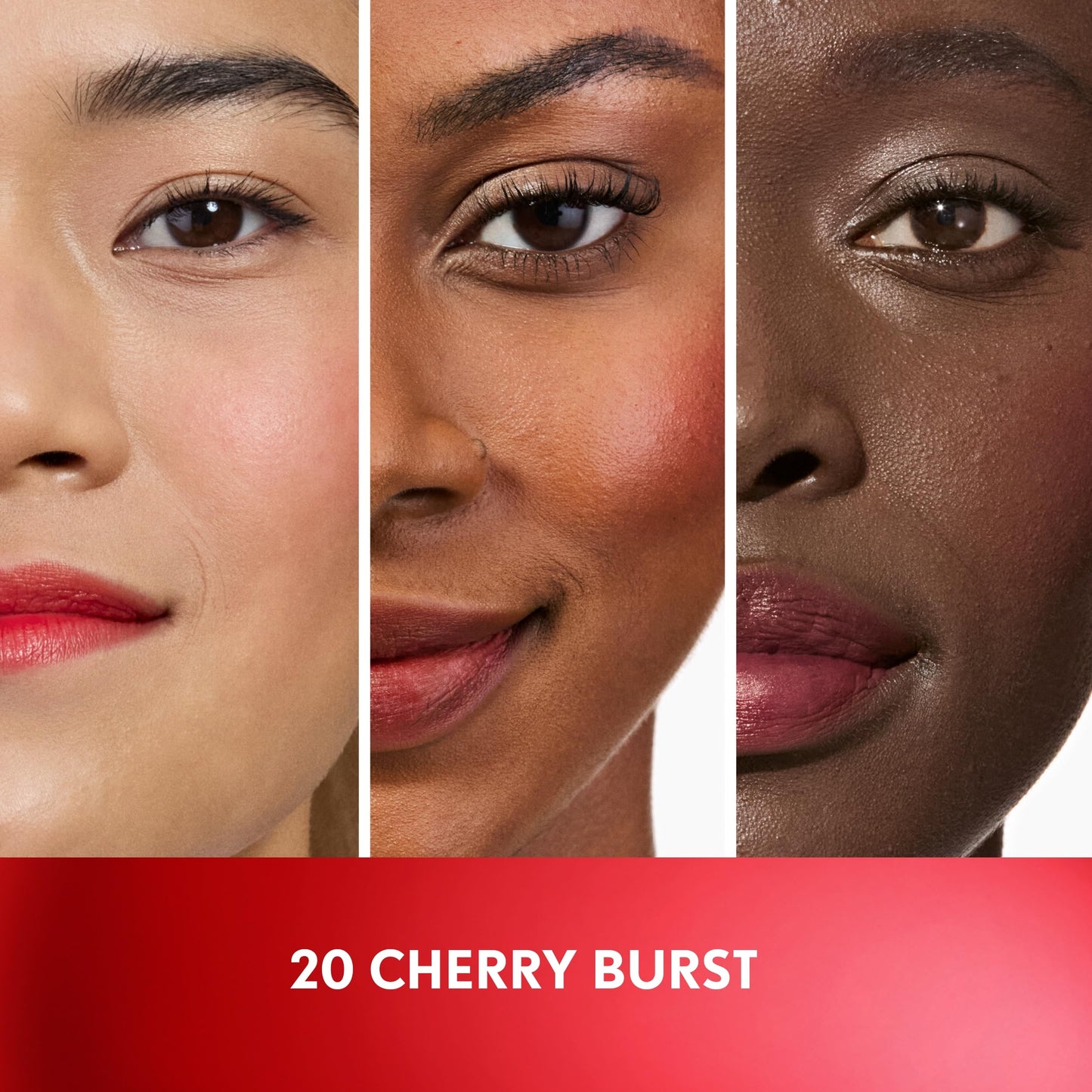 COVERGIRL Clean Fresh Jelly Water Tint, Lip & Cheek Tint, Transfer-Proof, Hydrating - 20 Cherry Burst (Cherry Red)
