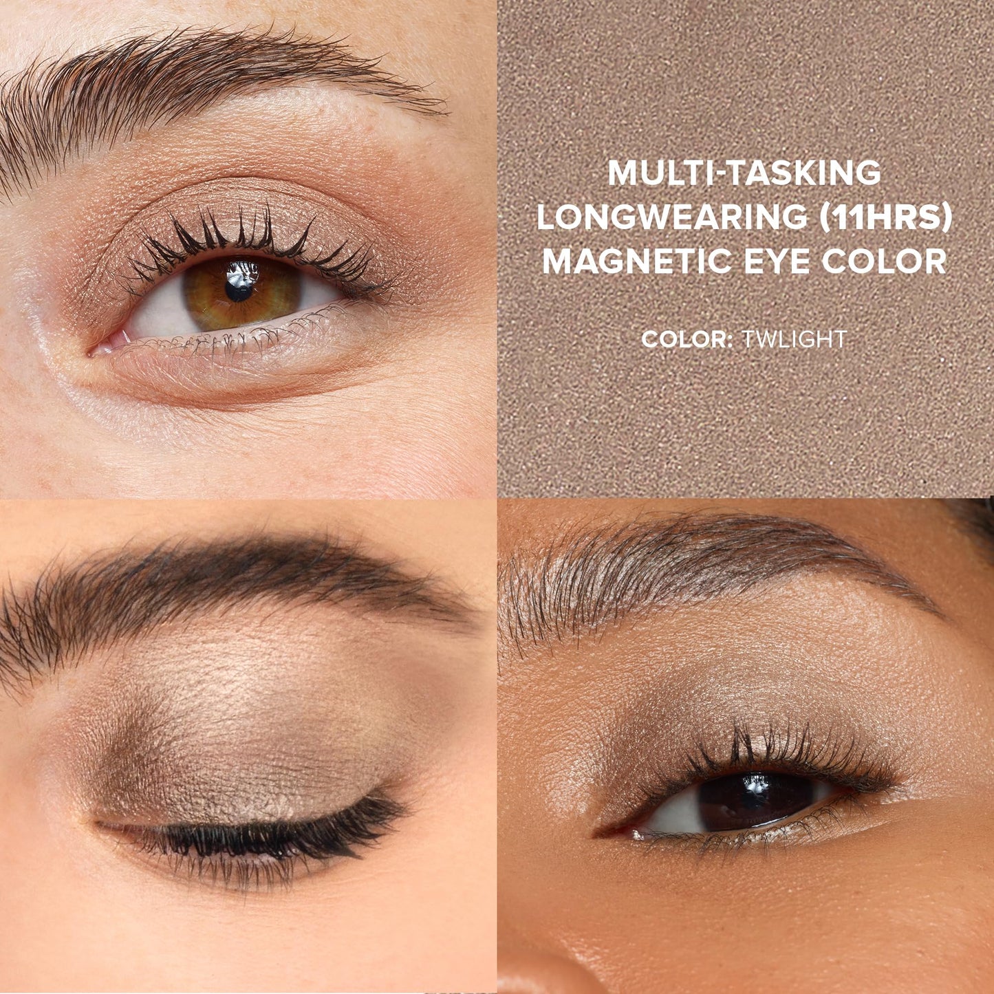 Nudestix Magnetic Luminous Eye Color – 4-in-1 Cream Eyeshadow Stick, Eyeliner, Primer & Highlighter | Long-Wear, Waterproof Satin Finish | Vegan & Cruelty-Free Eye Makeup, Shade: Twilight