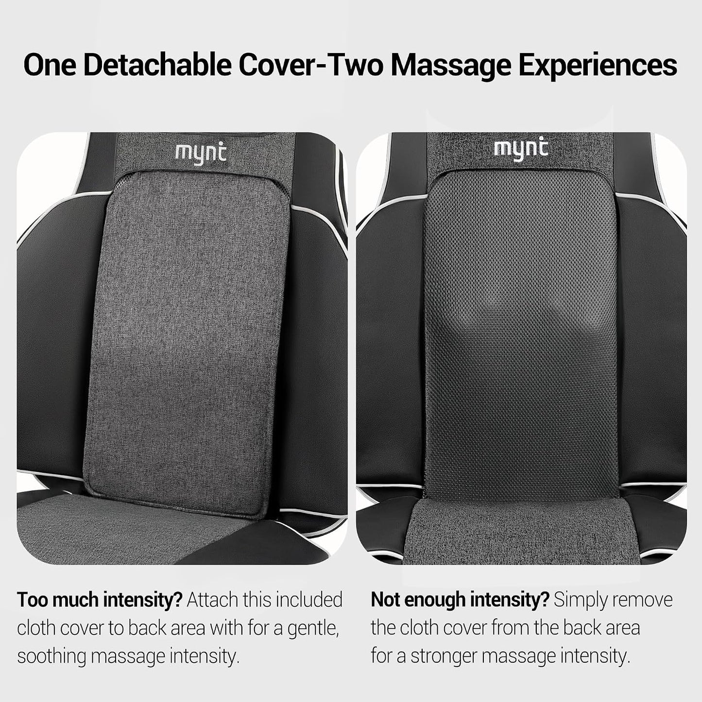 Shiatsu Neck and Back Massager - FSA Eligible HSA Approved, 10 Deep Kneading Nodes, 2D & 3D Adjustable with Heat | Portable Massage Chair Pad