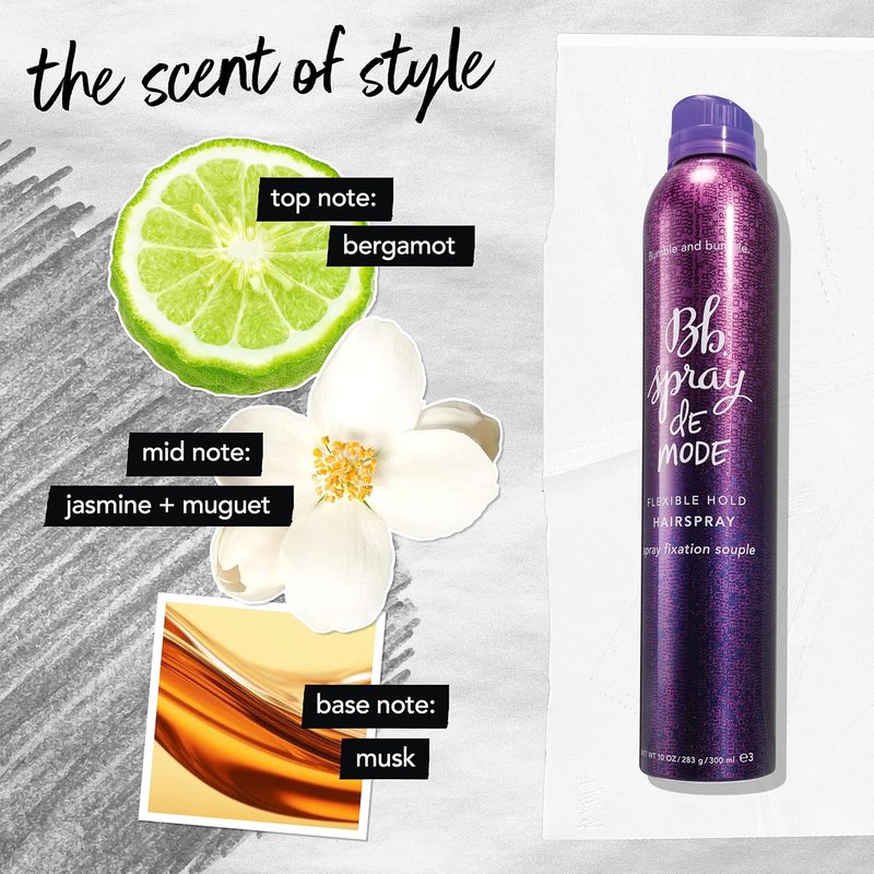 Bumble and Bumble Flexible Hold Hair Spray - Brushable Finish for Curly, Wavy & Straight Hair | 10 oz