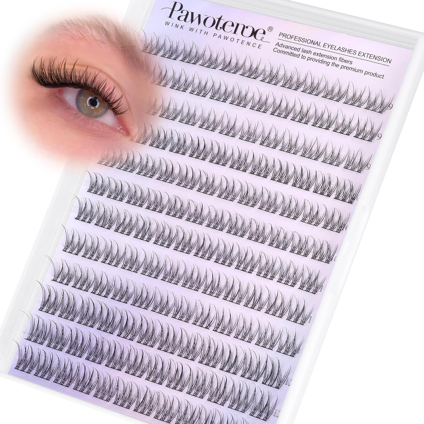 Manga Lash Clusters - 10-18mm Individual Eyelash Extensions | 144pcs Anime False Lashes for DIY Application
