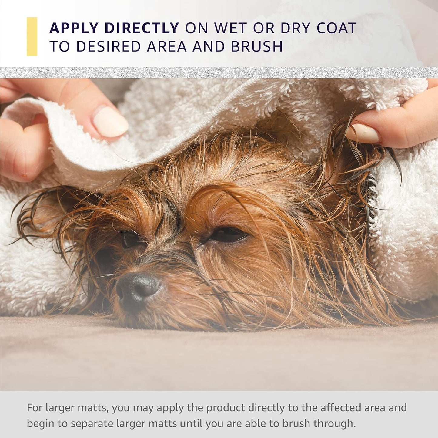 Ultra Dematting and Finishing Spray for Dogs & Cats - Perfect for Long Hair Pets