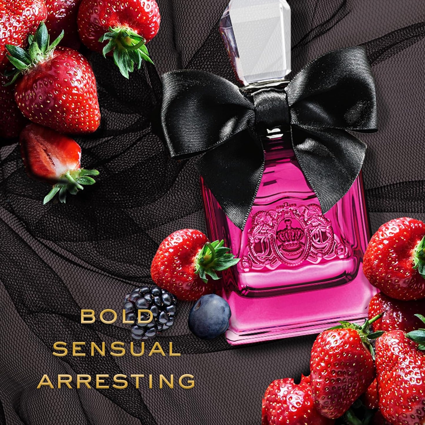 Juicy Couture Viva La Juicy Noir Eau De Parfum | Women's Fruity Floral Perfume with Wild Berries & Amber - 3.4 oz Spray