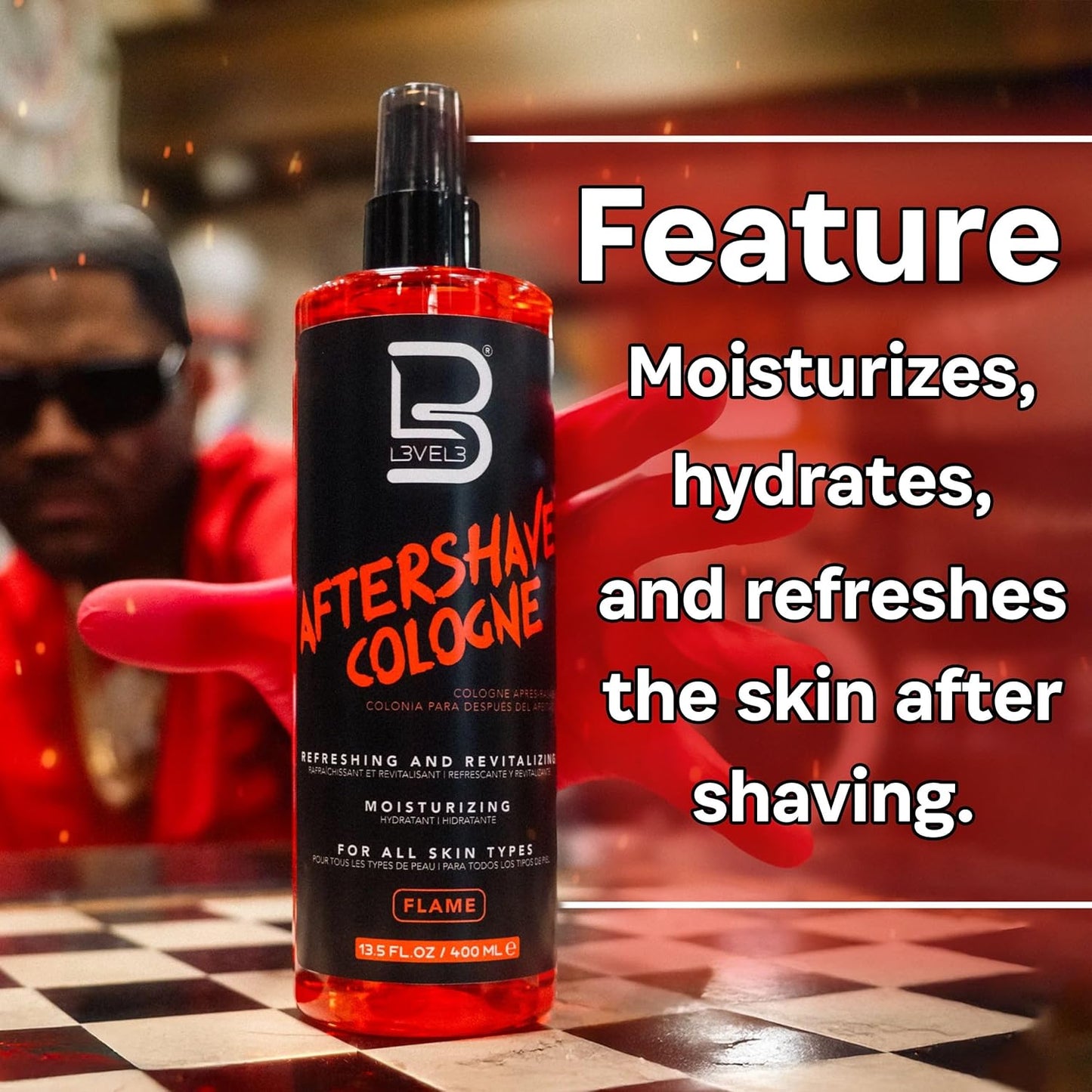 Level 3 After Shave Spray Cologne - Moisturizing Formula for Soft Skin | Refreshes & Relieves Irritation