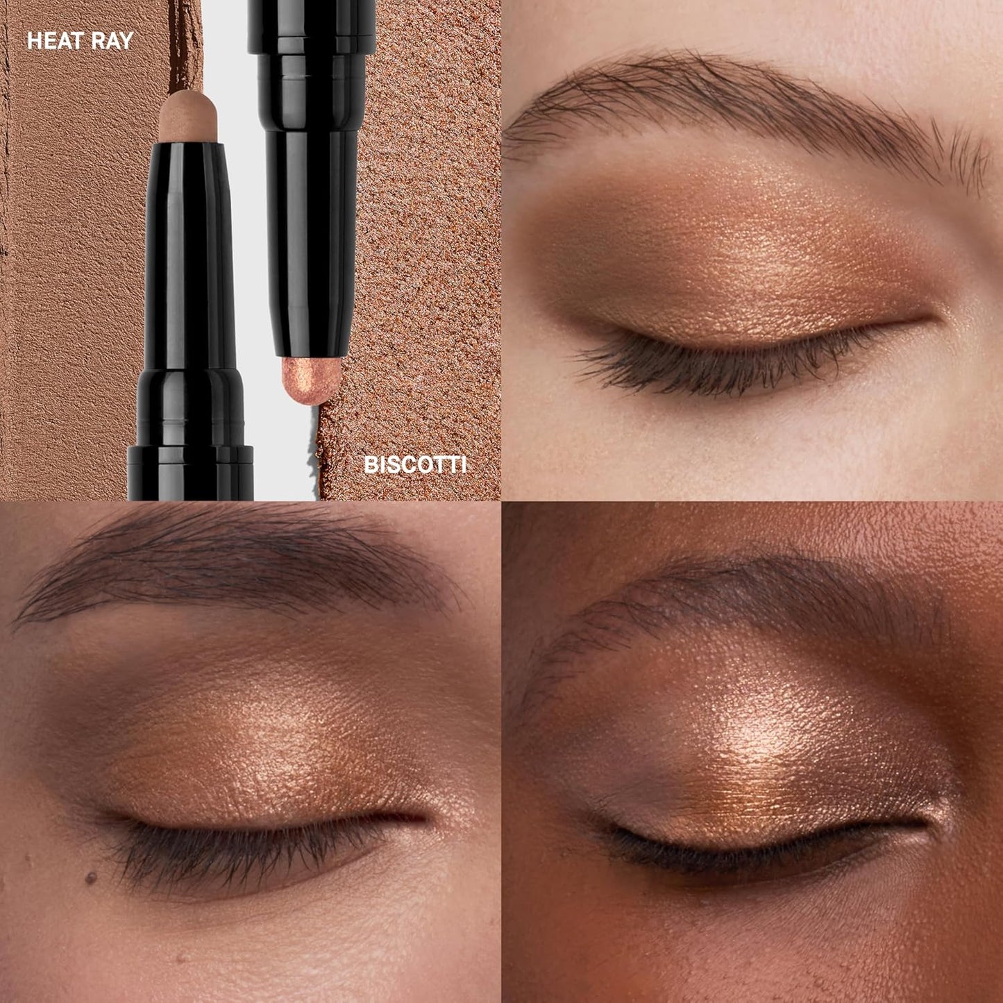 Bobbi Brown Dual-Ended Cream Eyeshadow Stick - 24-Hour Long-Wear | Effortless Application, 0.06 Ounce