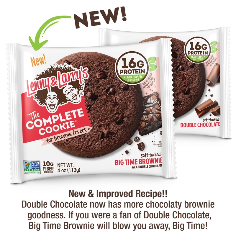 Lenny & Larry's Complete Protein Cookie, [8 Flavor Variety], Chewy Soft Baked, 16g Plant Protein, Vegan, Non-GMO, High Fiber, 4 Ounce Cookie (Pack of 16)