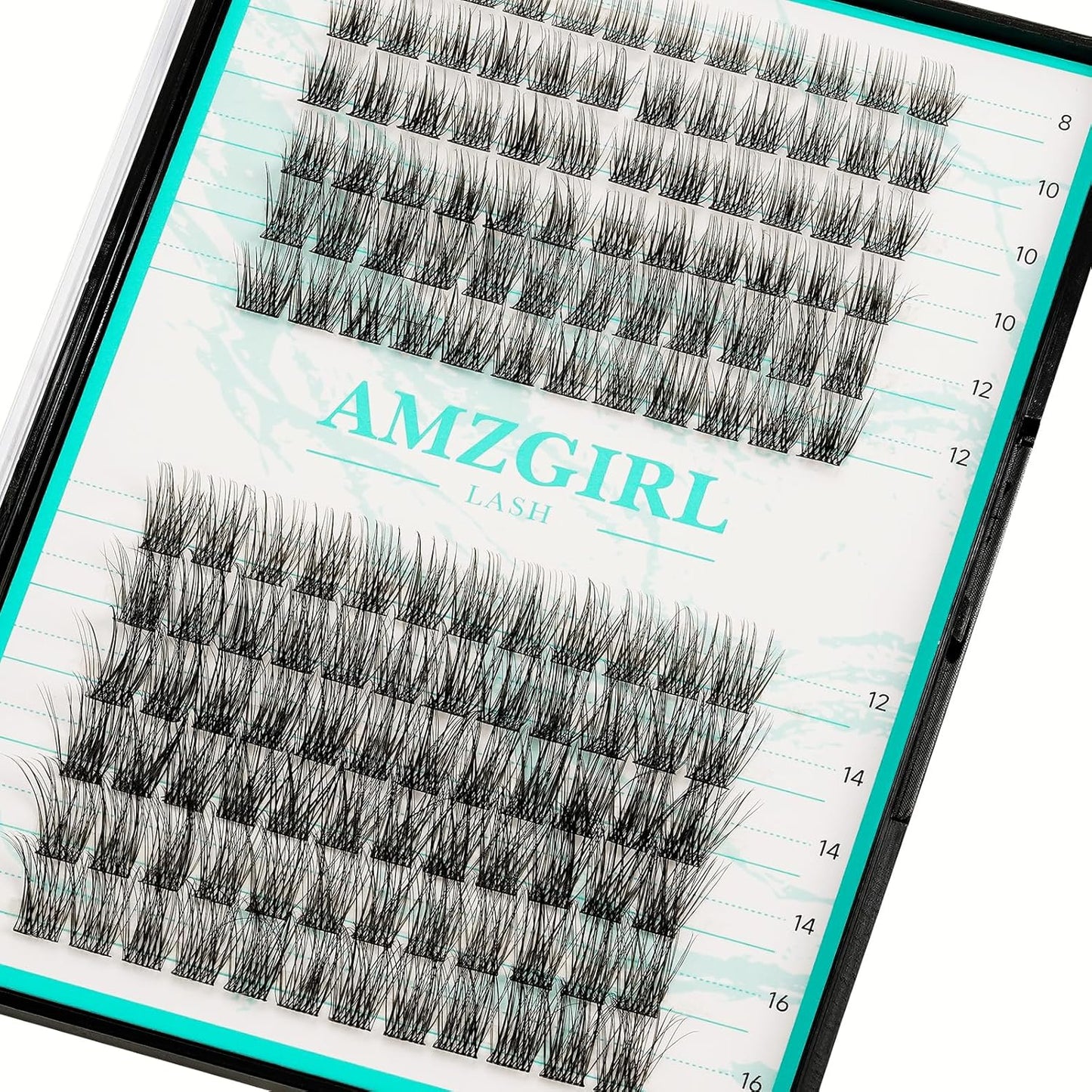 Lash Clusters Kit - 160pcs Natural Eyelash Extensions with Bond, Seal & Applicator Tool | Waterproof & Easy to Use at Home