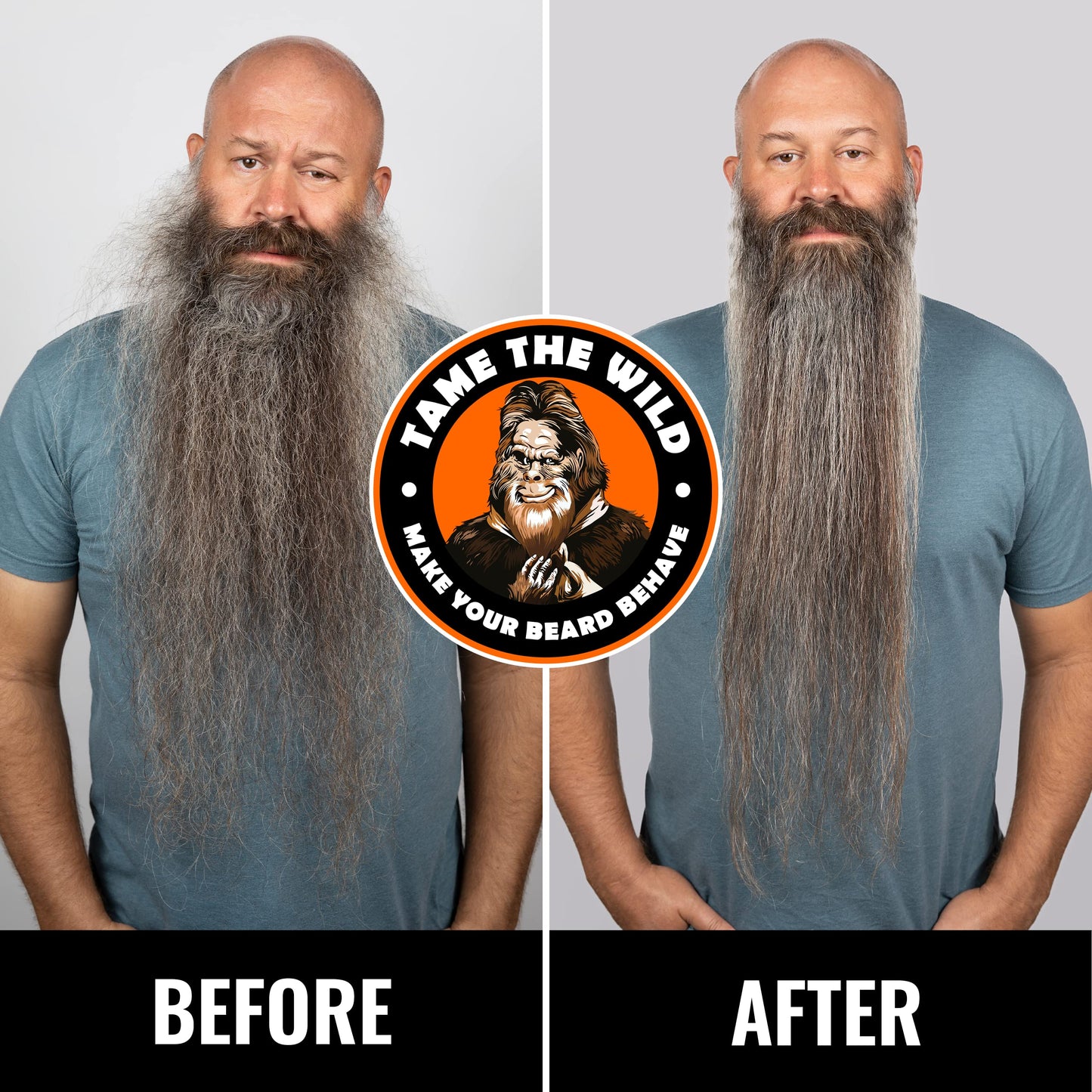 Tame The Wild Pro Beard Straightener for Men - Premium Heated Beard Brush - Anti-Scald Ionic Generator - 12 Temp Settings - LED Display - for Beards Over 2" Long