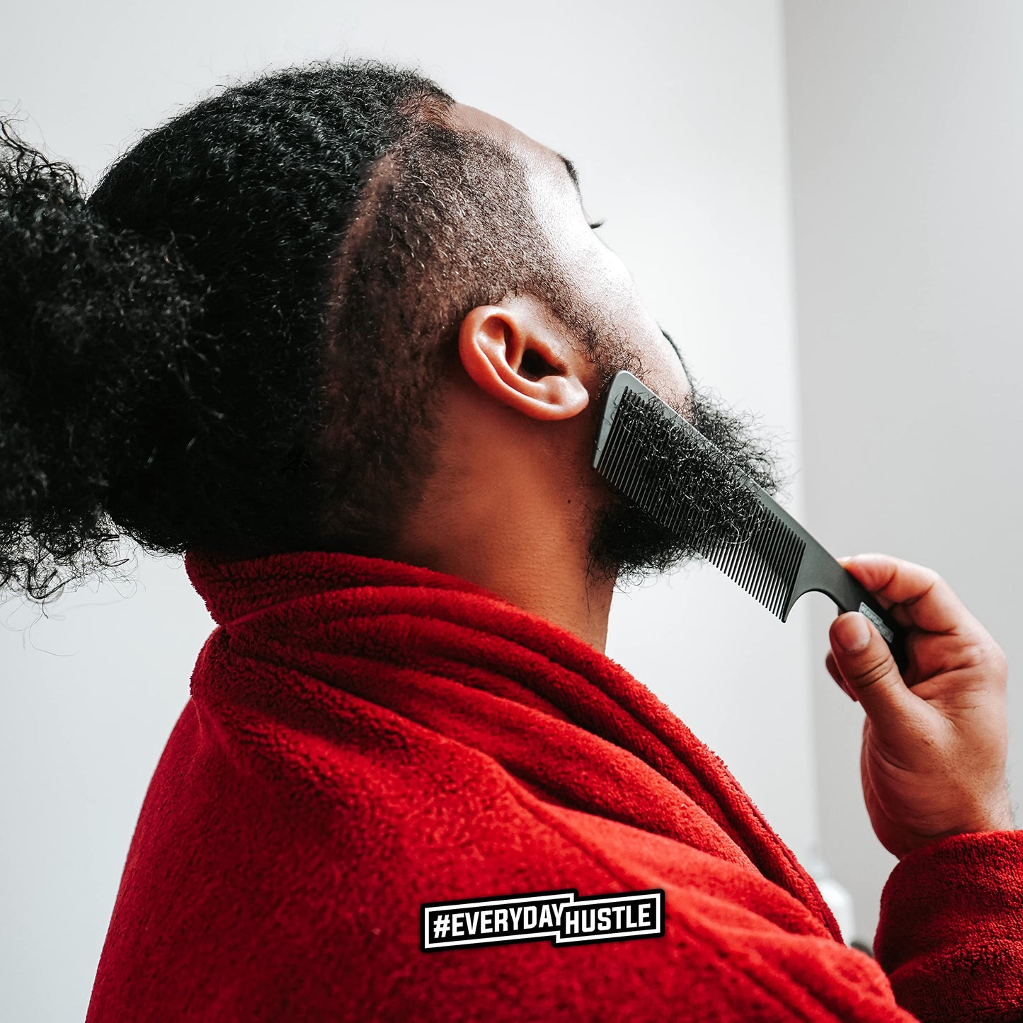 EverydayHustle Beard Comb for Men, 9 inch Beard Comb For Precise Beard Care And Control, Chicago Comb Style Alternative For Barbers And At Home Grooming