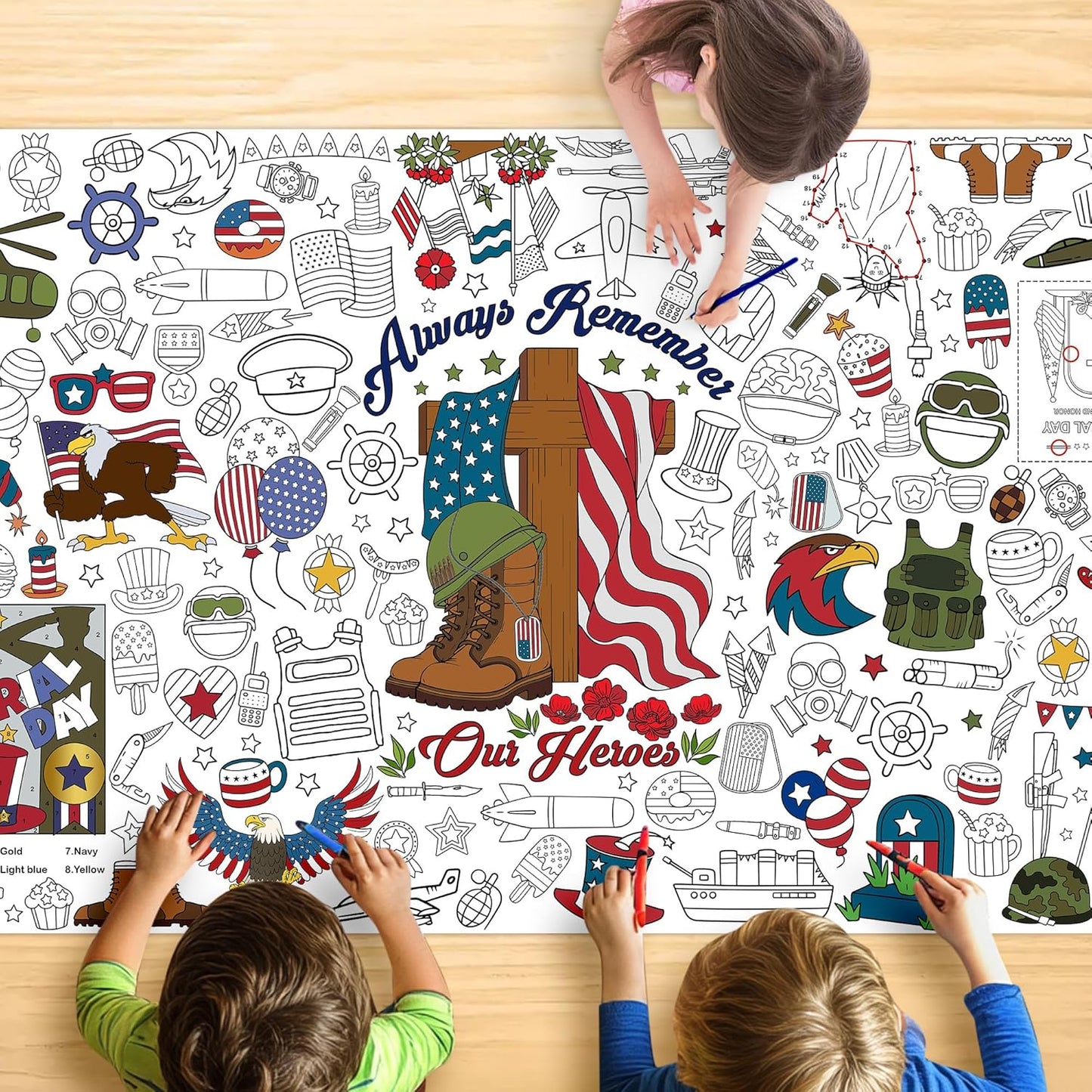 Monster Truck Coloring Tablecloth - Large 30x72 Inch for Kids | Perfect for Birthday Parties & Classroom Fun