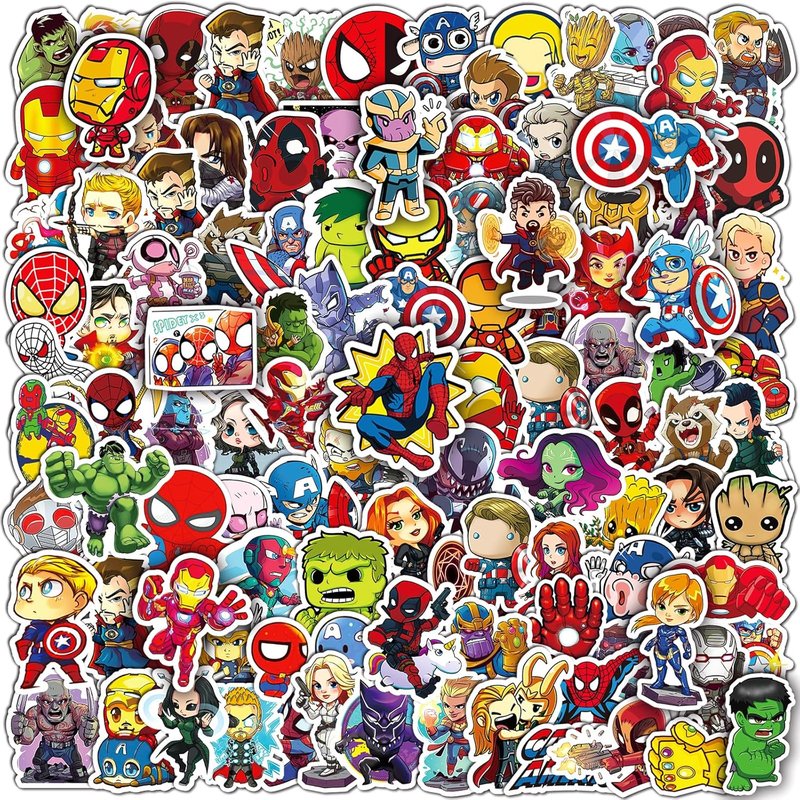 Cool Character Stickers - 200PCS Waterproof Vinyl Decals for Water Bottles, Laptops, Skateboards | Perfect for Teens & Adults