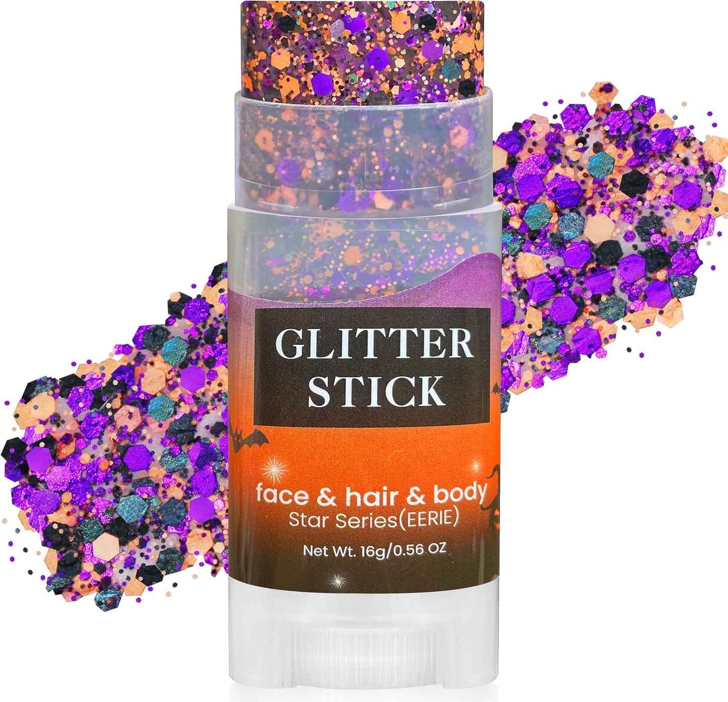 4th of July Hair Glitter Stick - Red, White & Blue Face Glitter for Patriotic Makeup | Independence Day Accessories