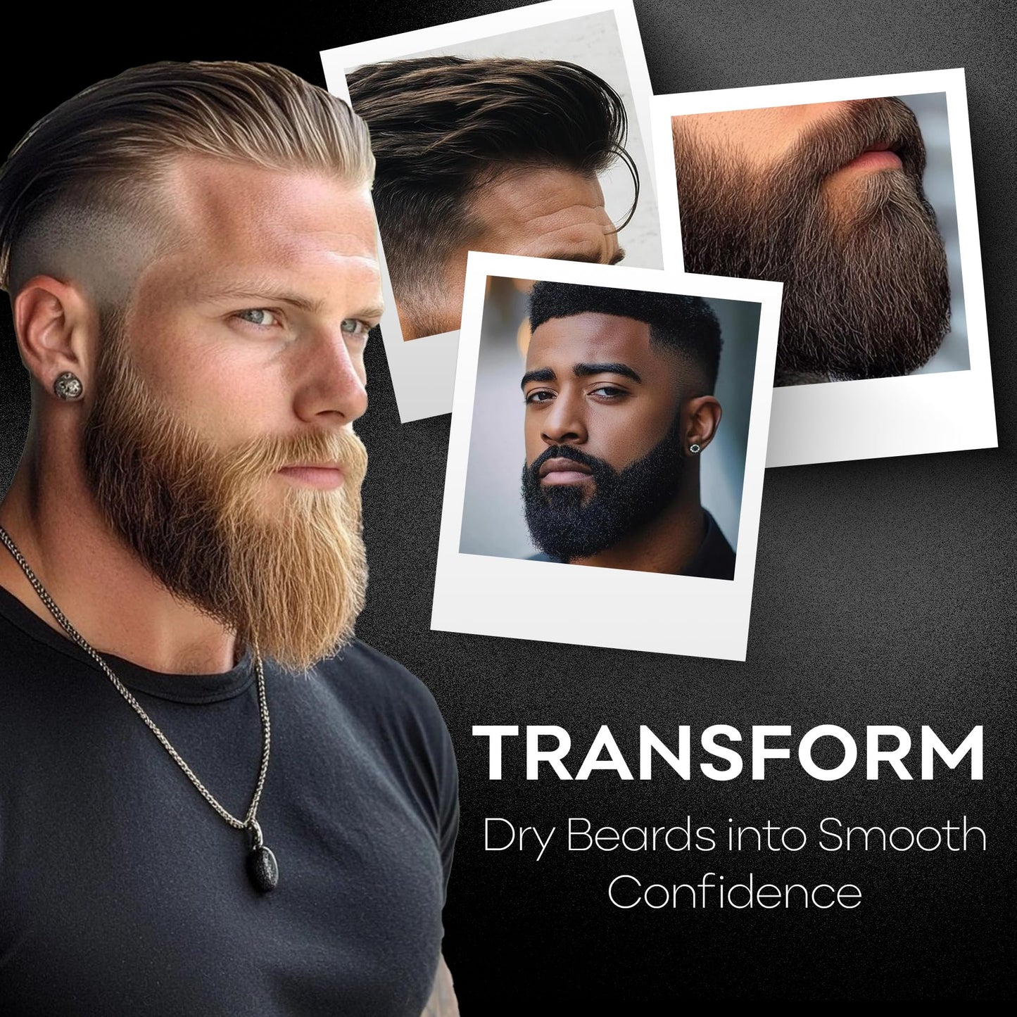 BAHAWAT Hair & Beard Butter for Men Leave-in Conditioner - Oud & Sandalwood scent - Strengthen & Soften– Made in USA -Organic Natural Ingredients | The Best Beard Butter - 2 oz.