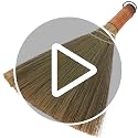 Mini Soft-Haired Broom for Indoor Cleaning - 12.20 Inch Short Handle