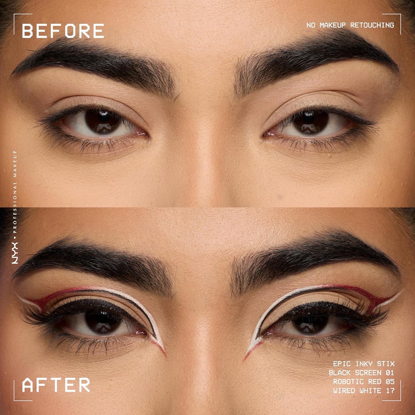 NYX Epic Inky Stix Eyeliner | Waterproof Cream Gel Formula for 24HR Wear - Matte Black