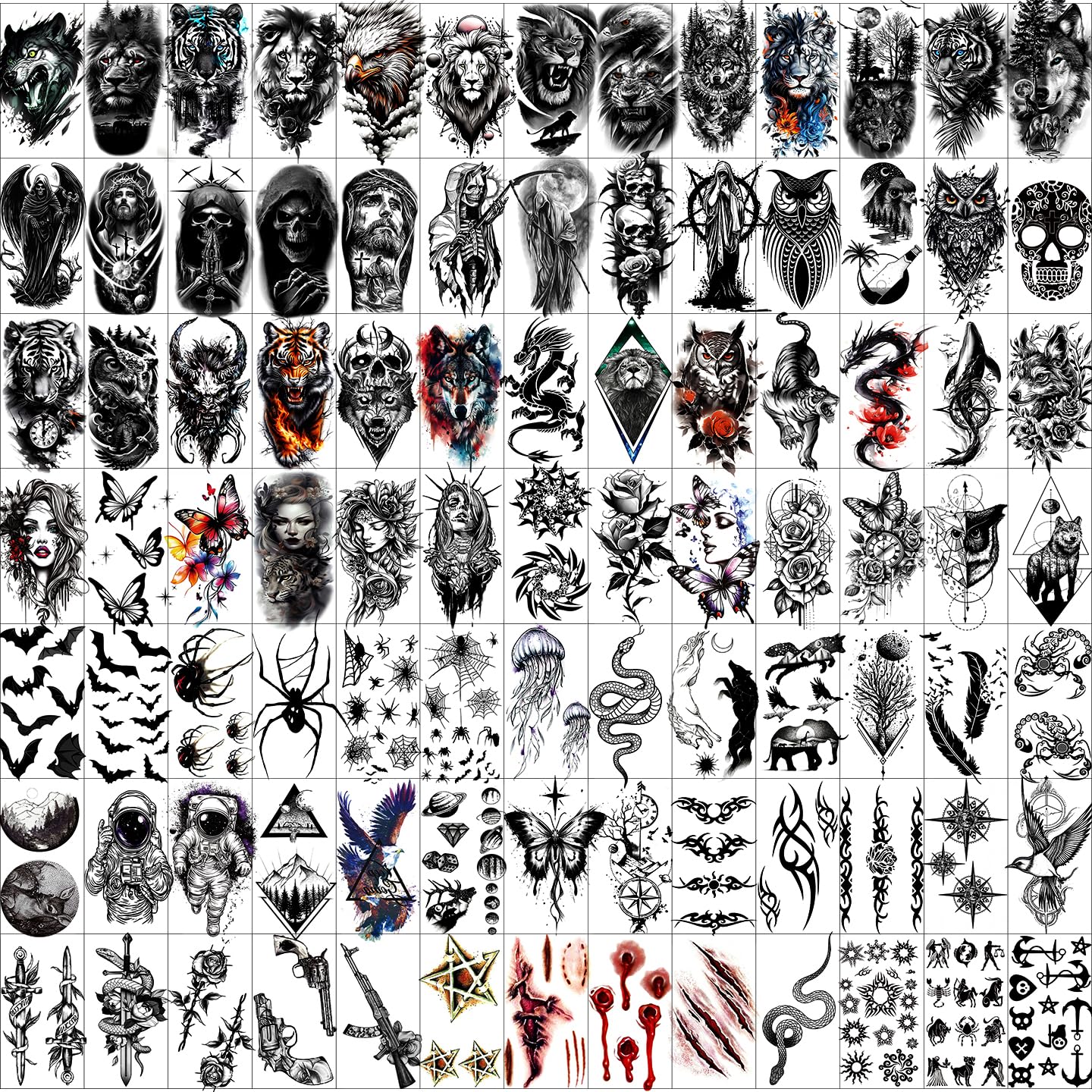 160 PCS Watercolor Animal Temporary Tattoos for Kids - Cute Stickers for Birthday Parties & Gifts | 30 Sheets