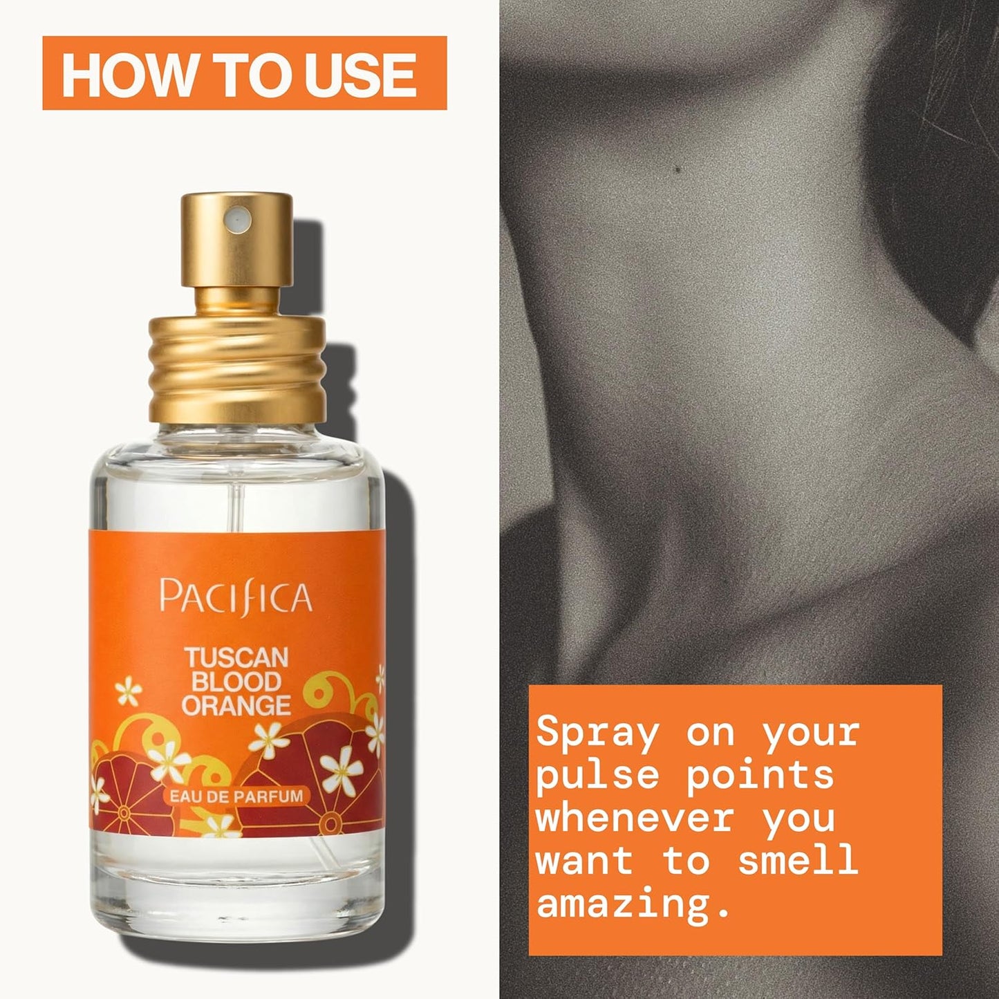 Tuscan Blood Orange Perfume Spray for Women - Vegan & Cruelty-Free | Made in USA
