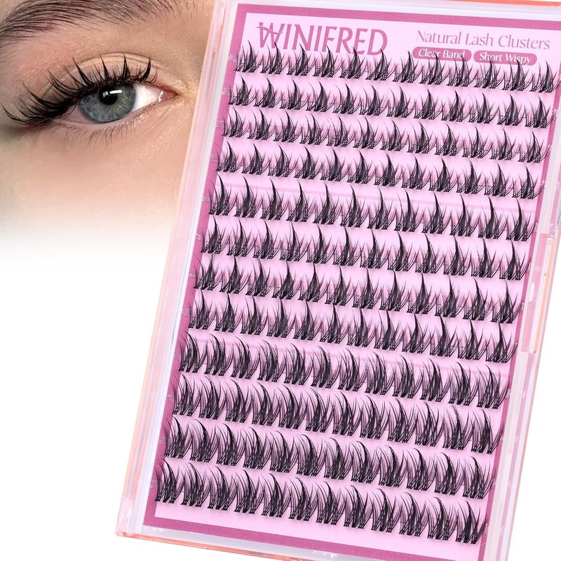 Fairy Lash Clusters - Wispy 10-14mm Eyelash Extensions | Natural Look with Clear Band