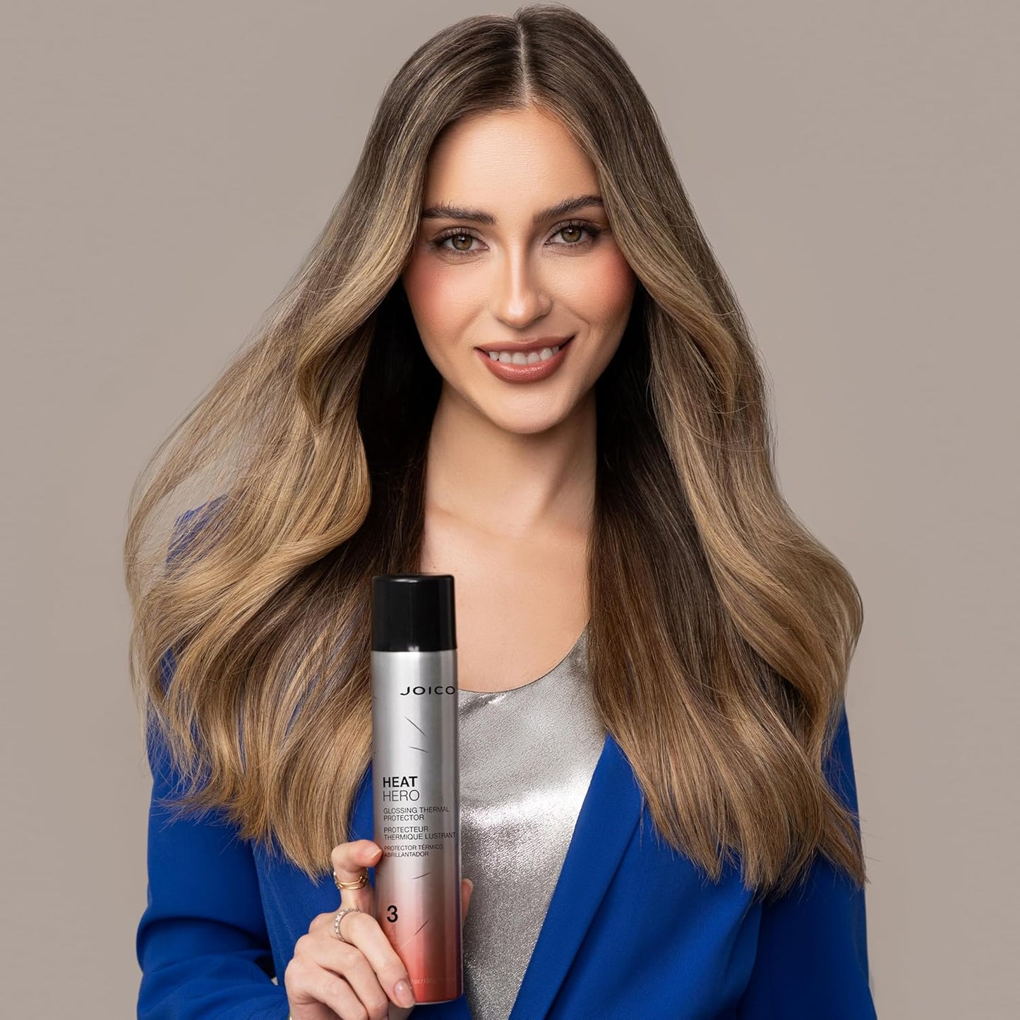 Joico Heat Hero Glossing Thermal Protector - Protects Hair from Heat, Humidity & UV | Paraben & Sulfate Free