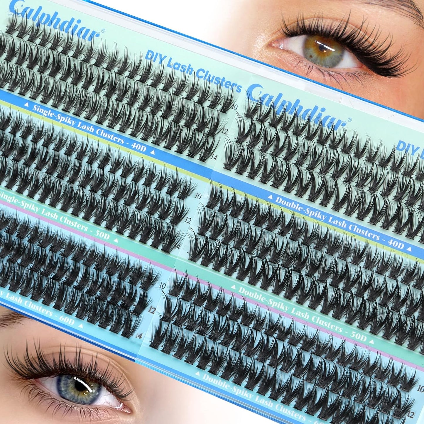 Wispy Lash Clusters - Natural Short Eyelash Extensions 10-14mm | 360pcs CC Curly DIY Lashes