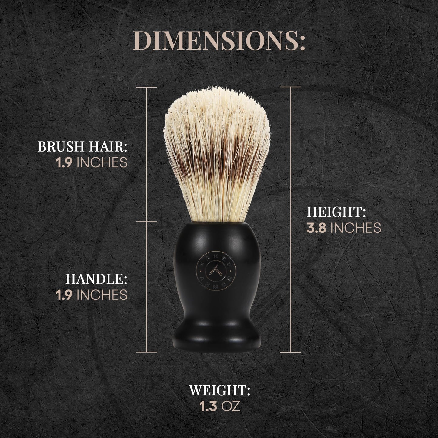 Synthetic Badger Hair Shaving Brush - Futura Synthetic Badger Hair + Handmade Swedish Black Wood Shave Brush, Exfoliating Stiff Bristles, Thick & Creamy Lather For A Great Shave, Great For Travel